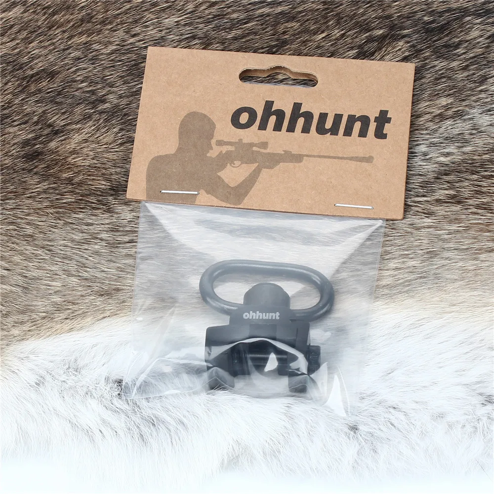 Ohhunt Охотничий Тактический 20 мм Пикатинни установленный слинг адаптер W/QD сверхмощный поворотный кнопочный