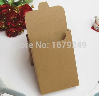 

inner size15.3*10.8*3CM Kraft paper packaging box, facial mask/ Postcard /Tea box gift paper box 100pcs/lot free shipping