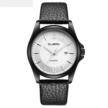 

Aimecor Quartz Watches Men Glass Superior Hot Fashion Men Casual Checkers Faux Leather Analog Watches Men Discount Y015*