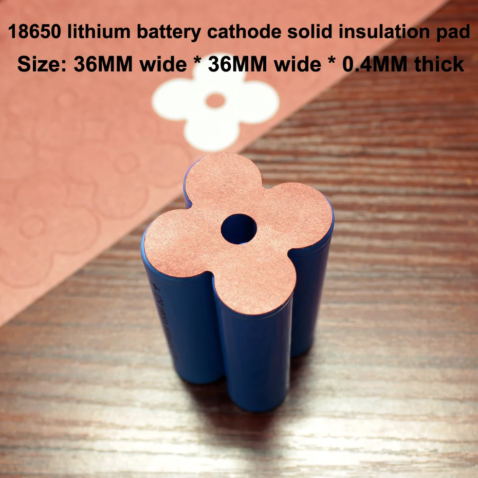 

100pcs/lot 18650 Lithium Battery Diy Universal High Temperature Insulation Gasket Pack Sheet 4 Face Mat