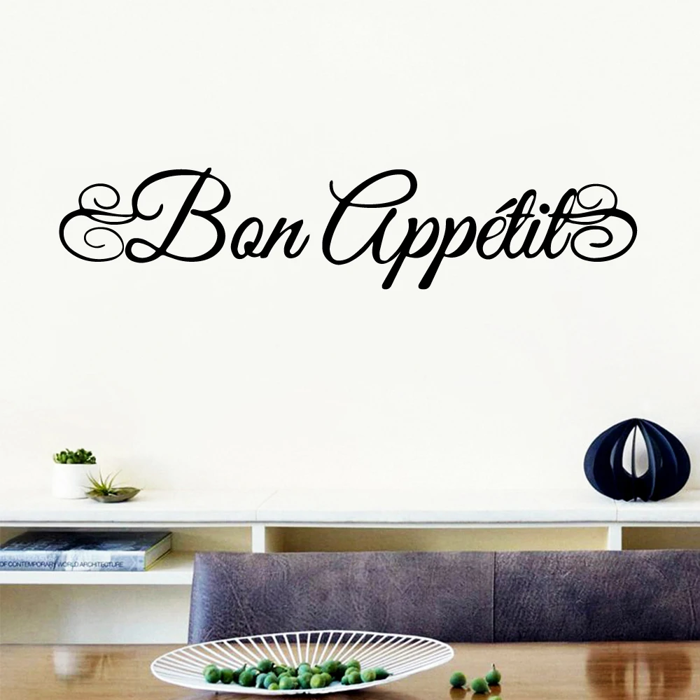 

Family bon appetit Stickers Home Decoration Nordic Style Home Decoration Pvc Wall Decals Home Decoration Accessories