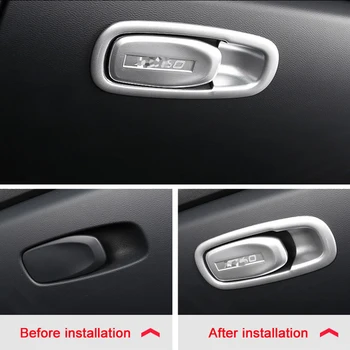 

For Volvo XC60 2018 2019 ABS Matte Car copilot glove box door bowl handle Cover Trim auto accessories car styling 2pcs