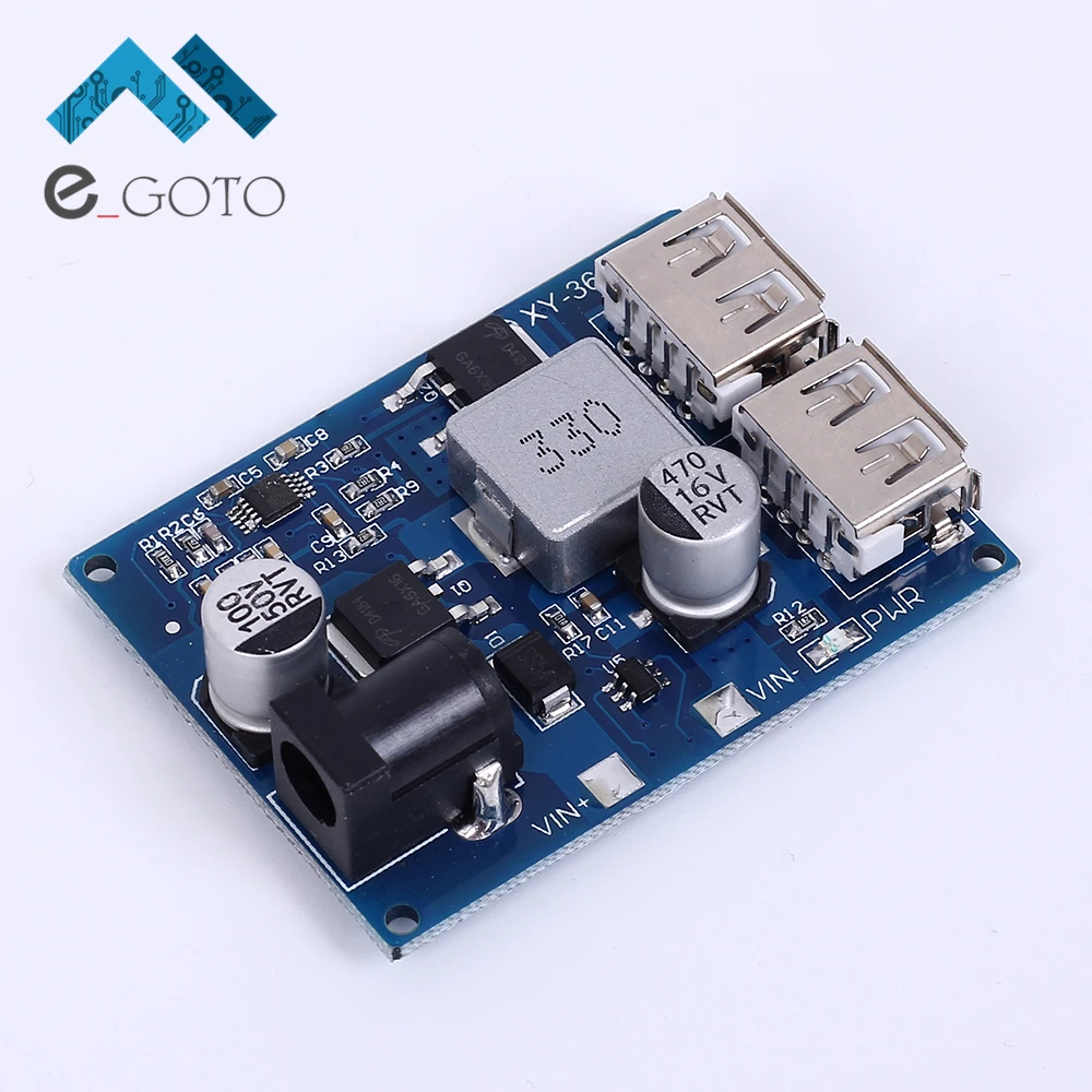 LM2596S DC DC 24V 12V to 5V Buck Converter Step Down Adjustable Power Supply Module Double