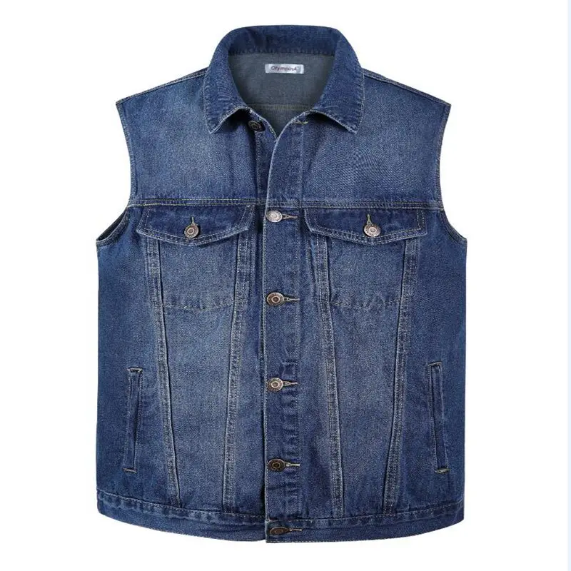 new Men Denim Vest Spring and Summer Autumn Cowboy Sleeveless Male Waistcoat Short Style Mens Denim Vests Outerwear Designer new Men Denim Vest Spring and Summer Autumn Cowboy Sleeveless Male Waistcoat Short Style Mens Denim Vests Outerwear Designer