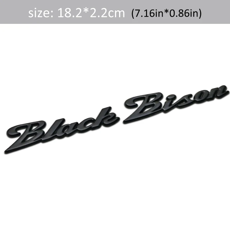 1 шт. 3D металлический WALD Black Bison автомобильный боковой крыло задний багажник эмблема значок наклейки для универсальных автомобилей мото велосипед декоративные - Название цвета: 1