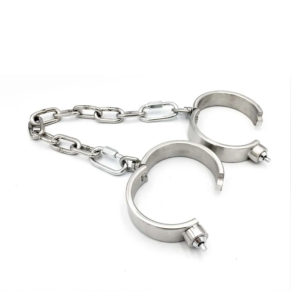 Black Emperor's new cheap factory price, stainless steel handcuffs, male and female adult sex