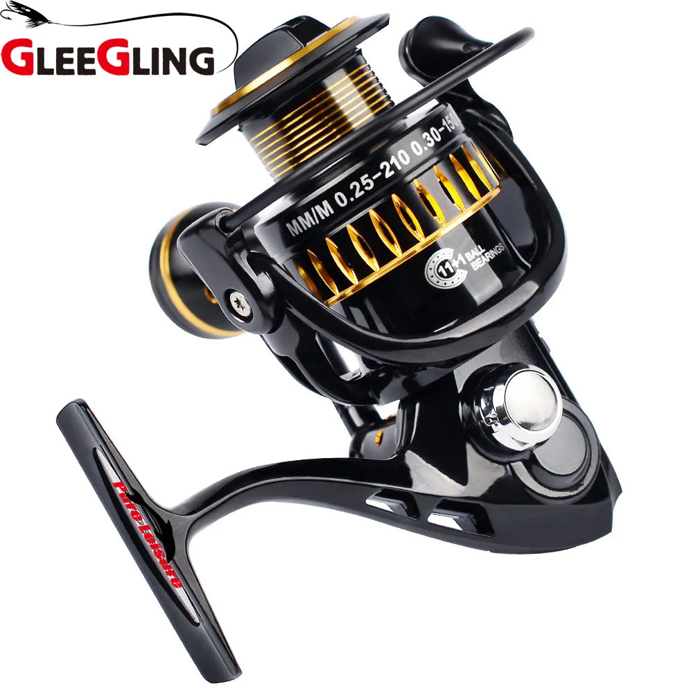 

Aluminum Spinning Fishing Reel 11+ 1BB Exchangeable Handle Fish Gear Carp 5.0:1 Baitcasting Fishing Wheel carretilha lixada