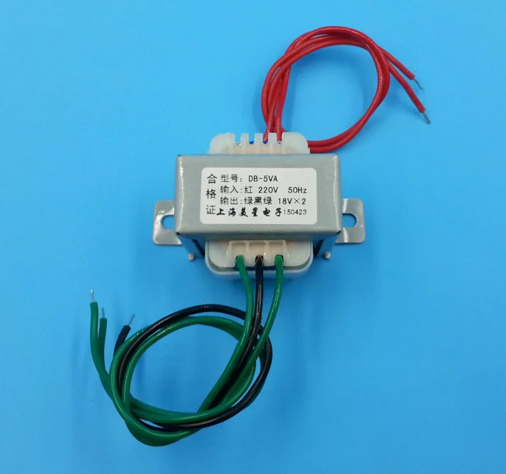 Dual 6V 9V 12V 15V 18V 24V 36V Transformer 220V input Power Transformer 5VA EI41 5VA Transformer for pre-amplifier board