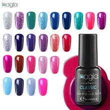Inagla основа цвет Лак для ногтей 8 мл фиолетовый красный серый замочить от УФ гель лак клей маникюрный лак для ногтей