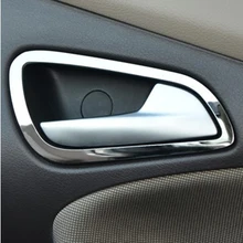 Горячее качество, 4 шт., автомобильные нержавеющие стальные межкомнатные двери, ручные застежки, декоративное кольцо для Ford Focus 3 MK3 2012 2013