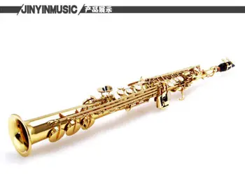 

Soprano Saxophone Electrophoresis gold lacquered USA springs ltalian leather pad