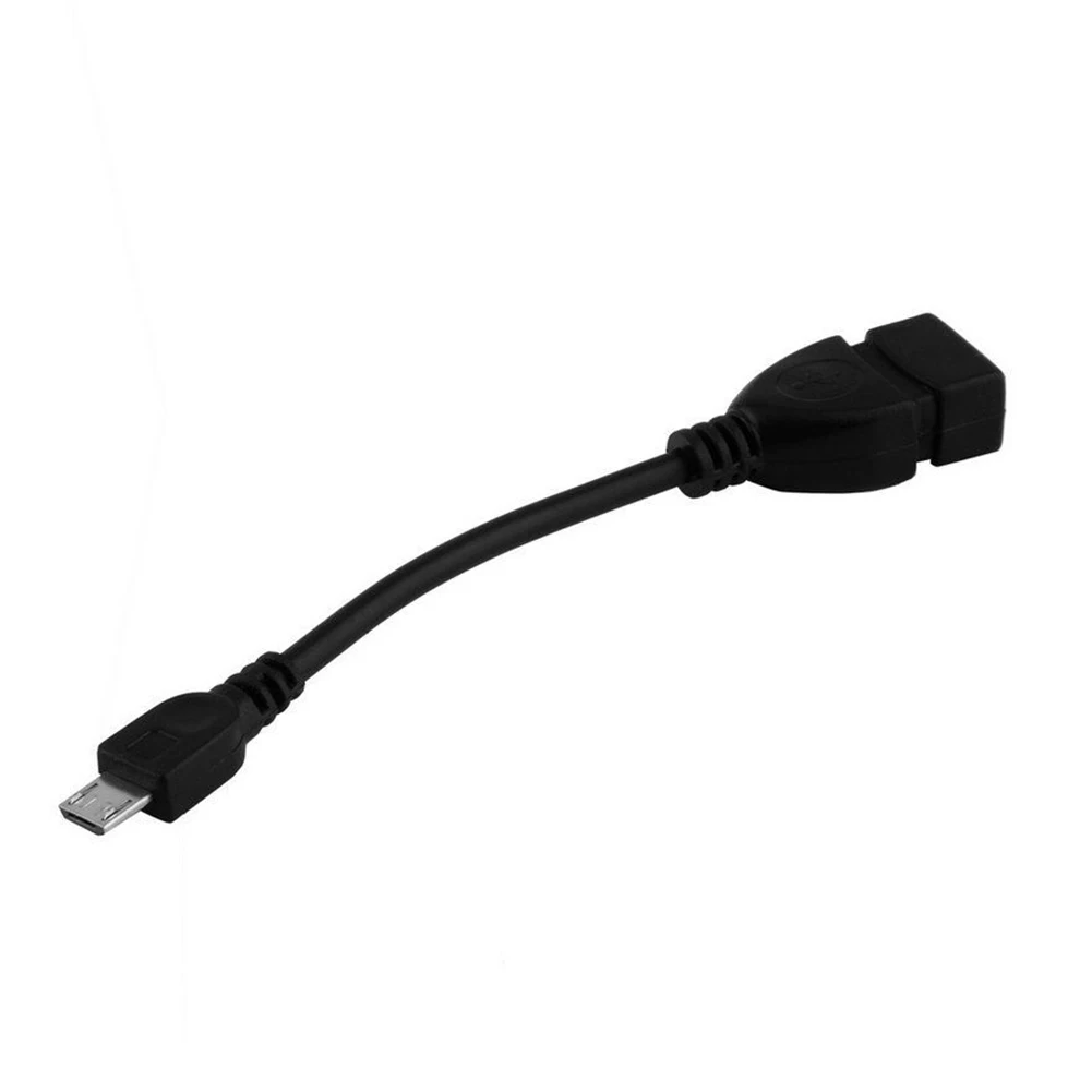 USB 2,0 A женский микро B Мужской конвертер OTG адаптер черный кабель для телефона