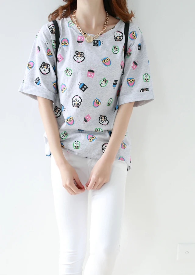 

ECTTC Harajuku Shirt Women TShirt Cartoon Letters Sailor Moon Girls Tops Japanese Anime Casual Summer Kawaii Shirts