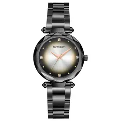 Sanda1004 Кварцевые женские наручные часы люксовый Топ бренд красивые модные часы Повседневные Удобные часы для влюбленных девушек Подарок