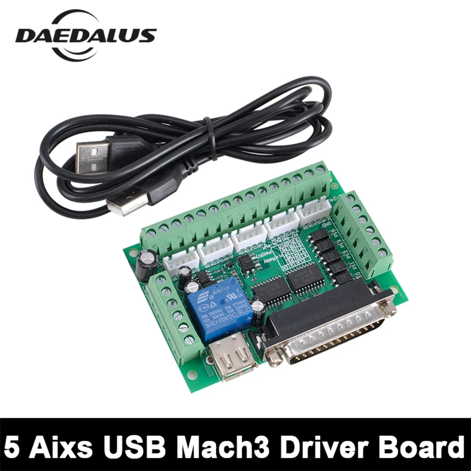 

5 Axis CNC Breakout Board 5 Axis CNC Controller For MACH3 Stepper Motor Driver