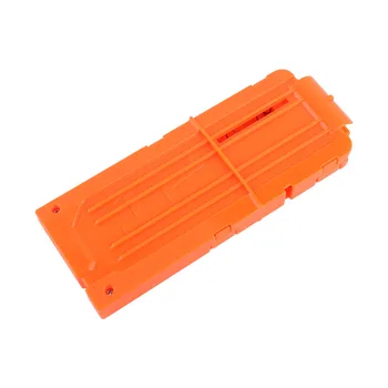 

Hot 1PCS 12 Round Darts Replacement Plastic Magazines Clip Orange For Nerf High Quality