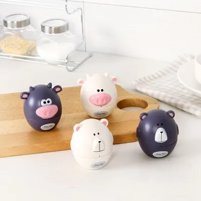 

Cute animal model kitchen timer mechanical alarm clock without battery reminders timer 7.8*7.2CM free shipping