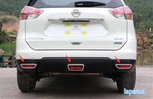 De alta Calidad! cromo Tapa de La Cubierta Trasera Antiniebla Luz Recortar 3 Unids Para Nissan X-trail X Trail T32 Rogue 2014 2015 2016