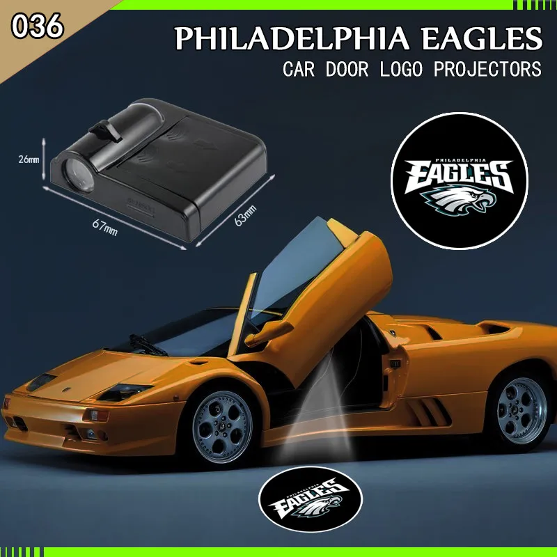 

The eagles team lights Car Door Welcome Light Laser Projector Logo Shadow Light