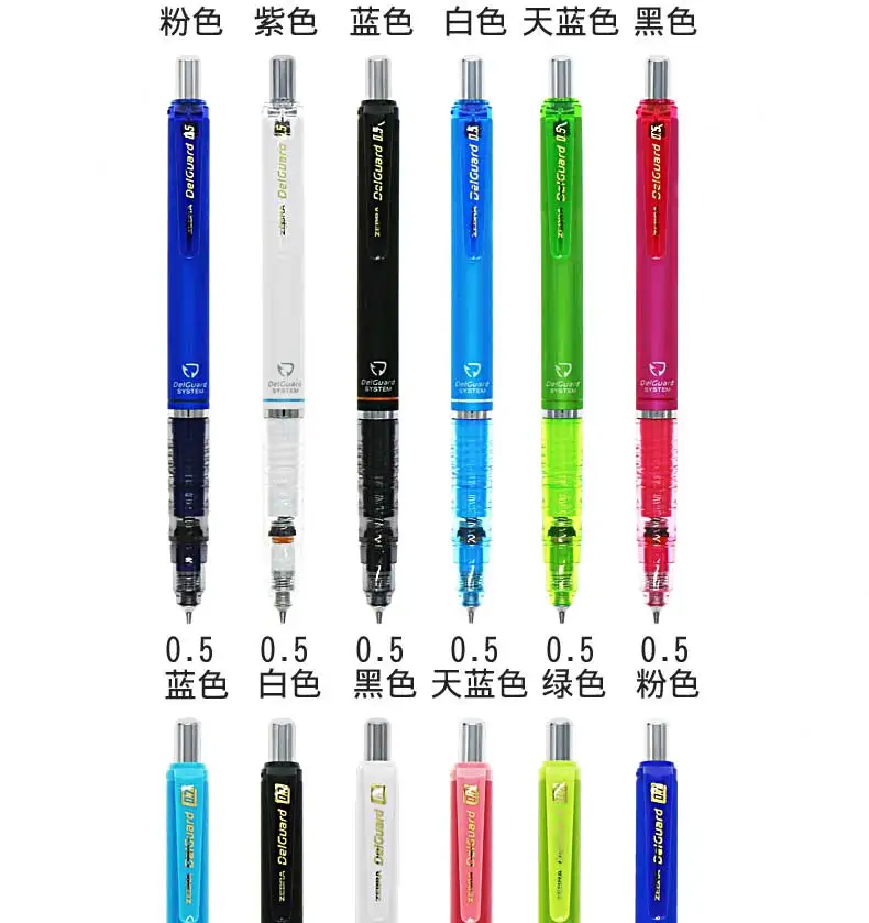 JIANWU 1pcs zebra DelGuard Anti breaking core Mechanical pencil High-quality Propelling pencil School supplies MA85