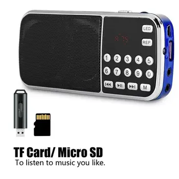 

Y-501FM Radio 78-108MHz Stereo FM Radio High Sensitivity Noise Cancelling Digital TF Card Radio With LED flashlight for laptops