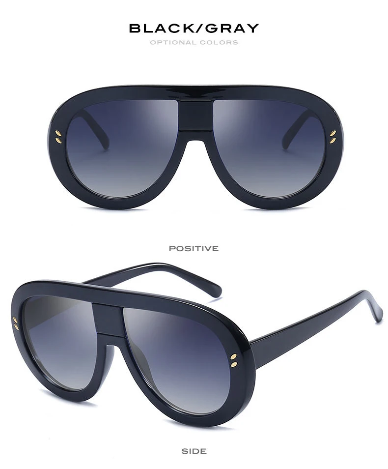 JackJad, модные женские солнцезащитные очки большого размера в винтажном стиле, градиентные солнцезащитные очки с двумя точками, фирменный дизайн, солнцезащитные очки Oculos De Sol