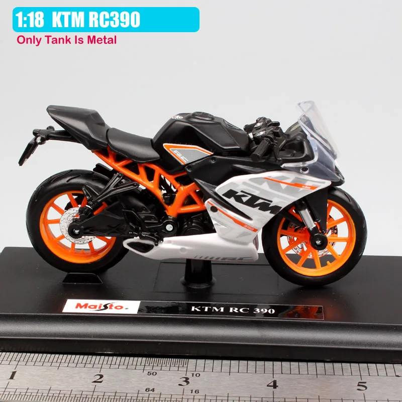 Масштаб 1:18 маленький Maisto миниатюрный мотоцикл RC390 модель под давлением