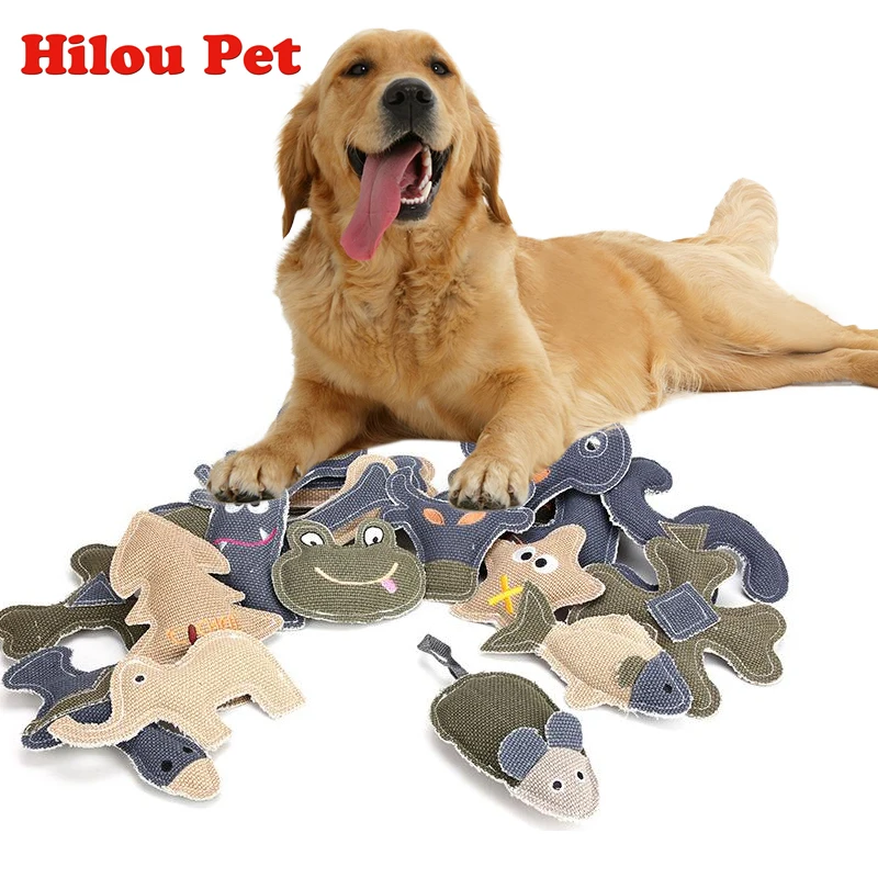 

New Pet Dog Linen Sound Toys Various Styles High Quality Resistance To Bite Chew Funny Pet Toy