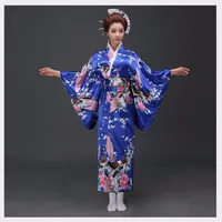 Fashion National Trends Women Sexy Kimono Yukata With Obi Novelty Evening Dress Japanese Cosplay Costume Floral One Size - Image 2