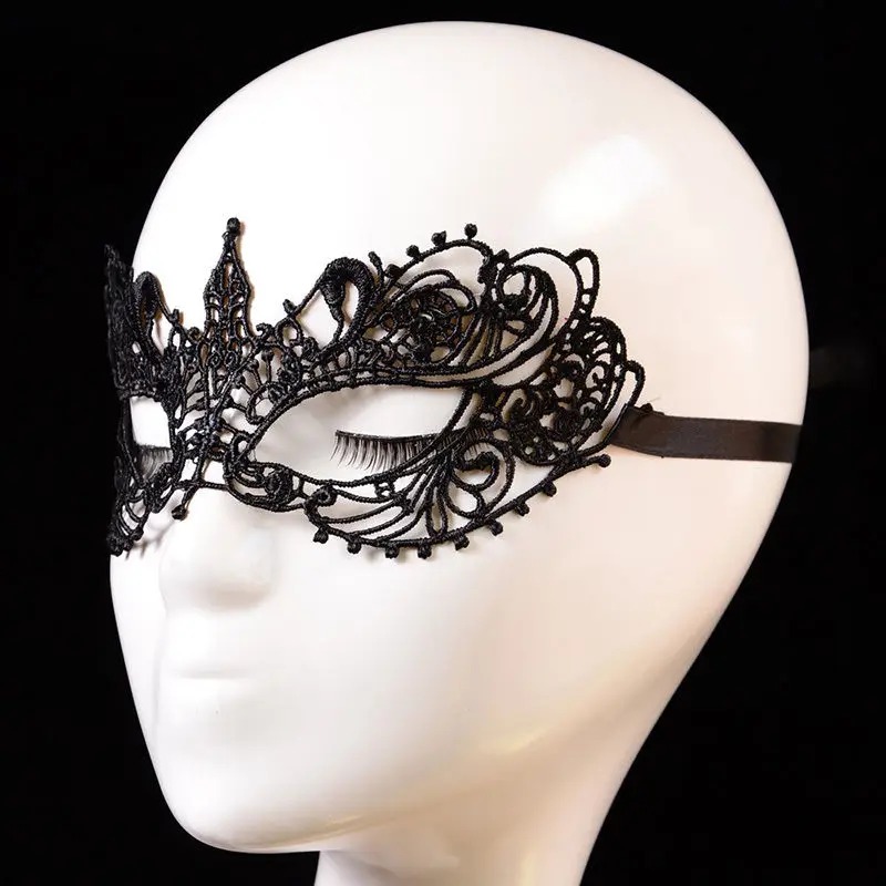 Высококачественная Женская Сексуальная кружевная полая Маскарадная маска маскарадный шар нарядный костюм платье хорошее
