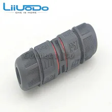 3 Pin Waterproof Connector Screw and Soldering Pins Nylon IP67 15A 300V Electrical Terminal Wire Adapter Free Shipping