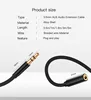 0.5 m/1 m/1.8 m/3 m/5 m câble auxiliaire câble d'extension casque 3.5 jack rallonge mâle à femelle câble casque pour voiture écouteur ► Photo 3/6