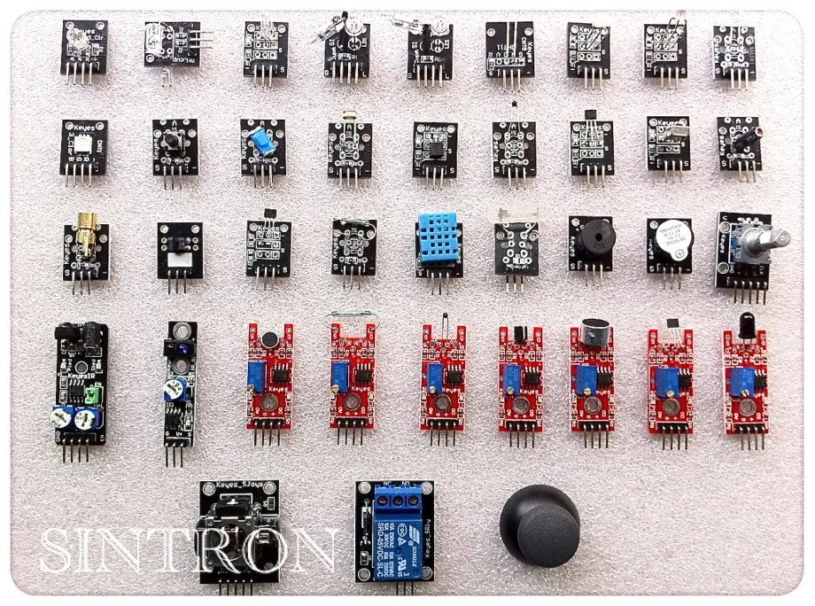 [Sintron] Окончательный 37 в 1 Сенсор Модули комплект для Arduino и MCU образование пользователя