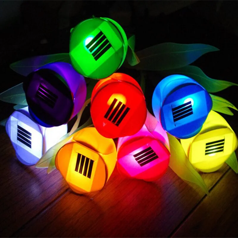Fairy lights Flower lamp Solar LED Bulb Colourful Lamp ...