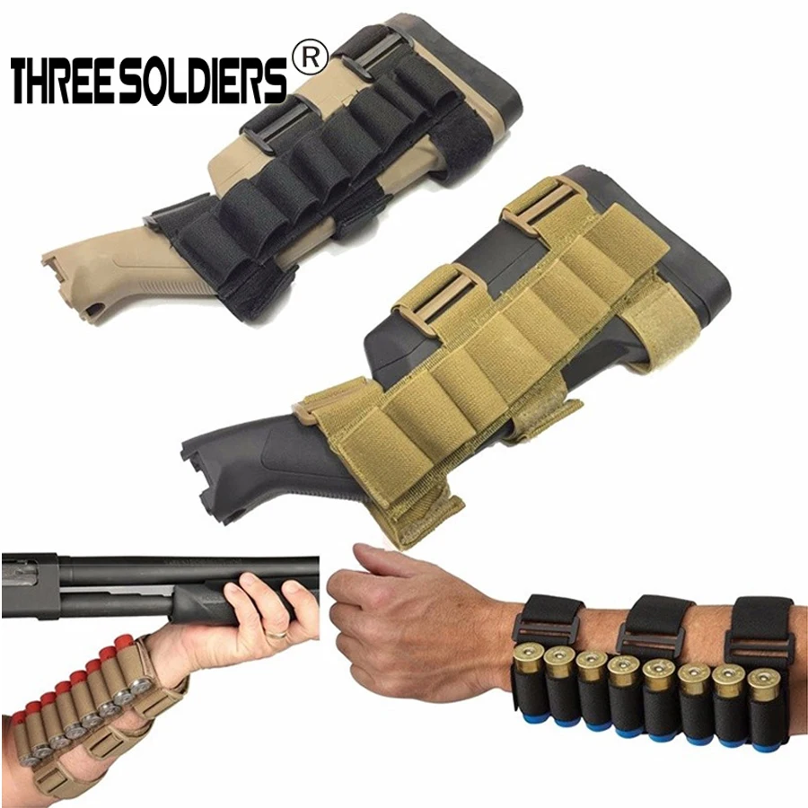 Tactical Military Hunting 8 Rounds Ammo Shell Holder Bullet Arm Pouches Forearm Carrier Shooter Sleeve Mag Accessories | Спорт и