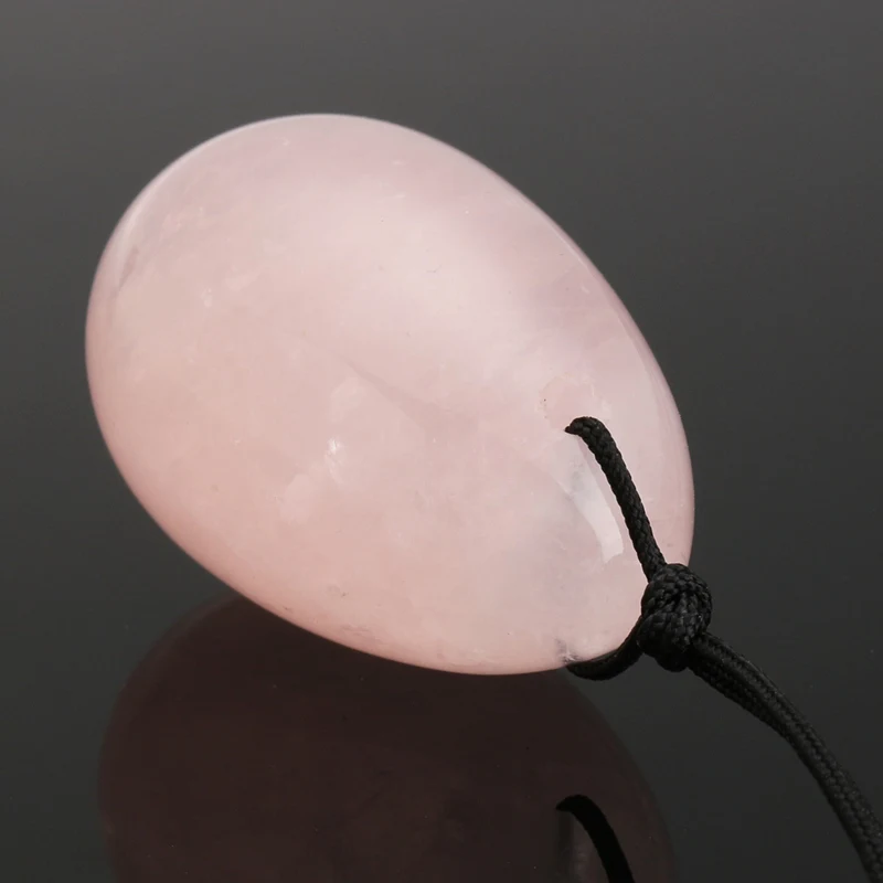 KiWarm модный розовый кварц кристалл иони в форме яйца натуральный лечебный тренажер камень массаж Здоровье Инструмент Кулон драгоценный камень подарок