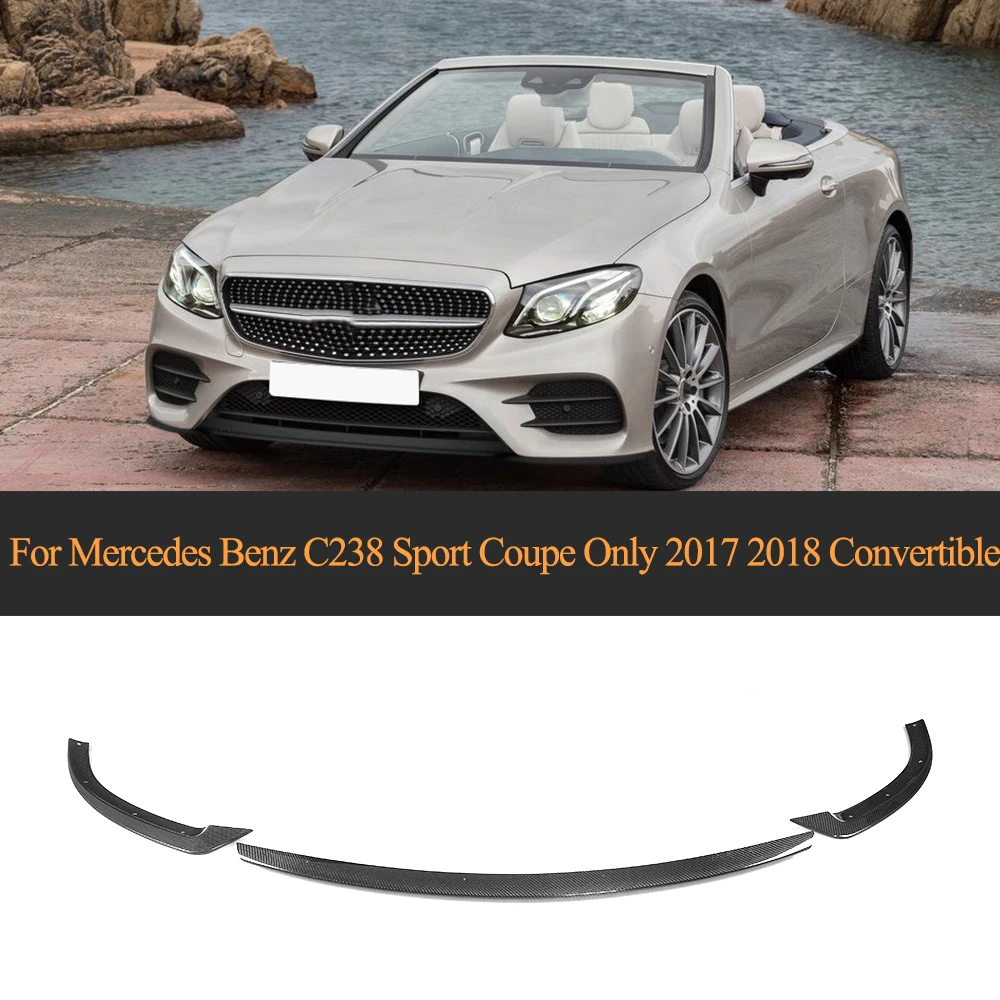 Автомобильный спойлер для переднего бампера из углеродного волокна класса E Mercedes