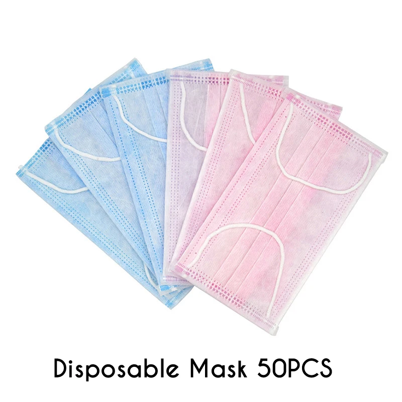 

Disposable Mask Blue Pink Non-woven Lint Free Air Permeable Dustproof Anti-polution Permanent Makeup Microblading Supplies
