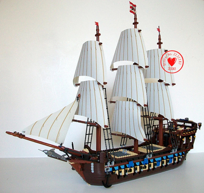 22011 1779pcs model Building Blocks Sets Pirate Ship Imperial Warships lepin 10210 Caribbean Pirate Ship Toys Children block-set : image 22011 1779pcs model Building Blocks Sets Pirate Ship Imperial Warships lepin 10210 Caribbean Pirate Ship Toys Children block-set