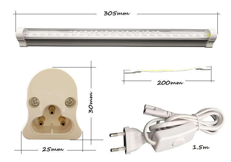 5Pcs Led Bulb Seedling Full Spectrum Led Grow Light T5 Grow Light Grow Tent Hydroponic Lamp Plant Tube Red Led 660nm UV Led7