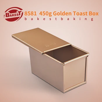 

BAKEST 450g Aluminum Alloy Golden Toast Bread Loaf Baking Pan Rectangular Cake Mold