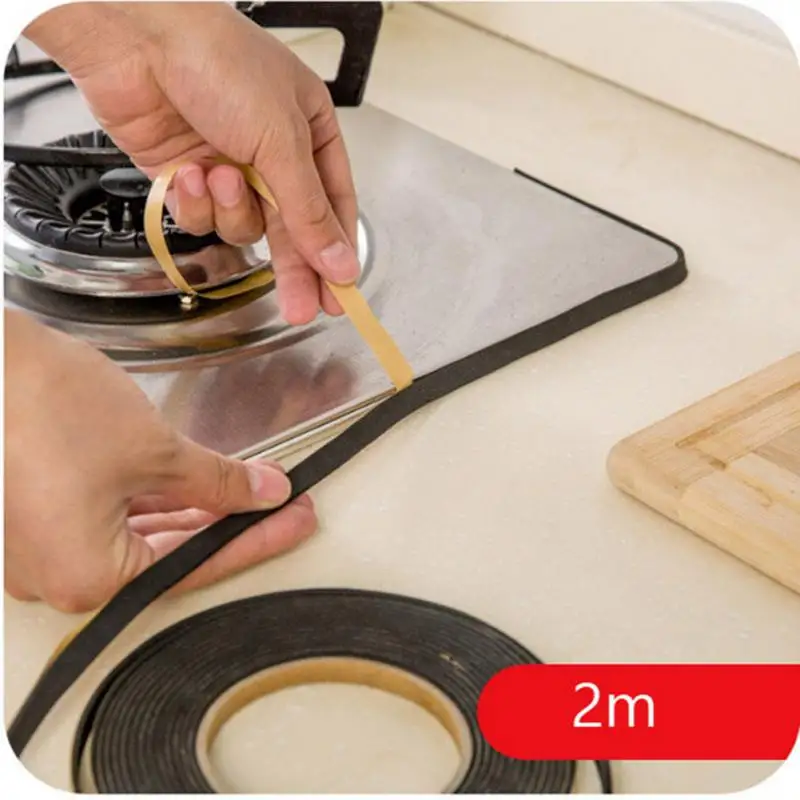 2 м * 1 мм * 2 мм DIY Кухня самостоятельно герметизирующая клейкая лента многофункциональная противопылевая Водонепроницаемая уплотнительная