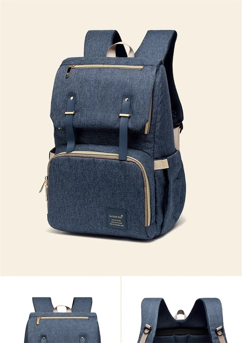 Korean Style Baby Diaper Changing Bags Mother&Kids Out Travel Milk Bottle Bag Multifunctional Large Capacity Mother Backpack 20