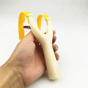 

New powerful resin slingshot white high quality catapult with rubber band outdoor sling shot slingshot 2019