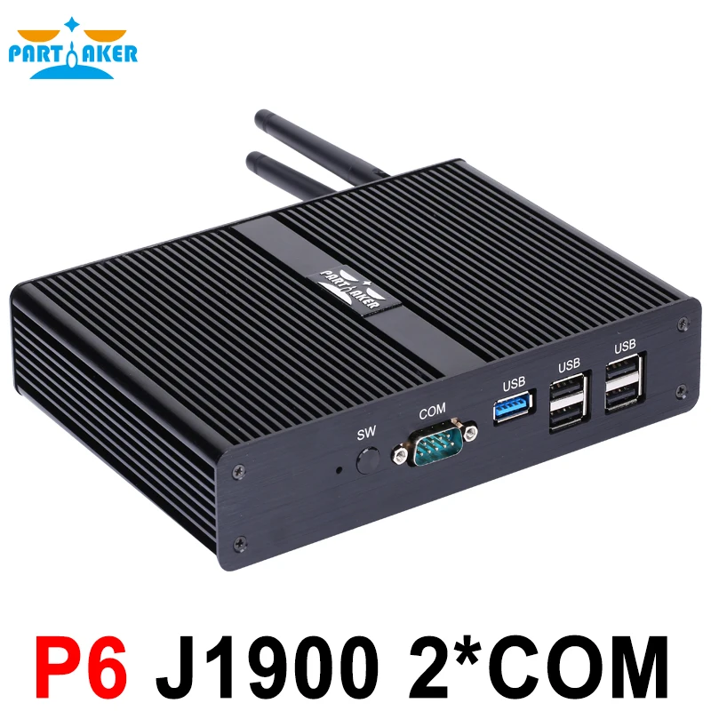 Partícipe Intel Celeron j1900 mini pc quad core pc sin ventilador con VGA HDMI windows Linux Ubuntu