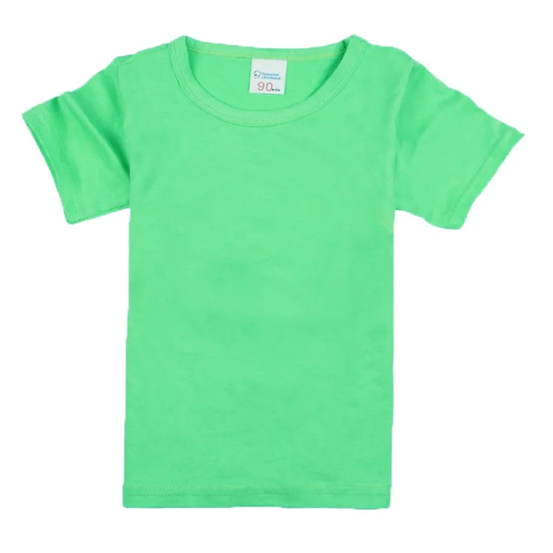 Г. Однотонные футболки для мальчиков, хлопковая футболка для мальчиков и девочек, 16, 18 детская повседневная Однотонная футболка с Короткими Рукавами Летняя одежда для мальчиков
