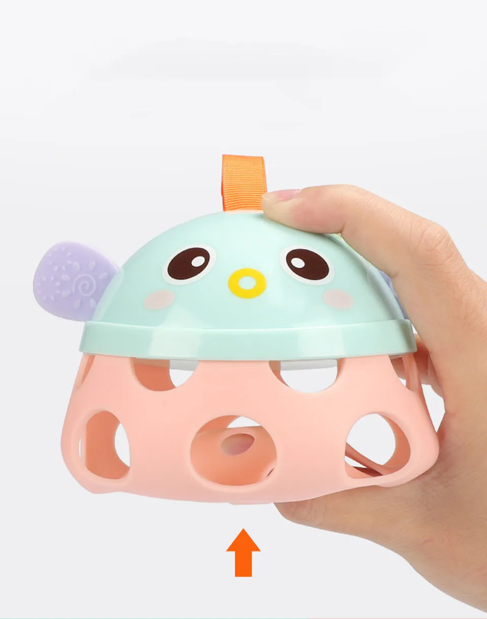 Детская погремушка игрушка интеллект захватывающие десны пластик ручной Колокольчик погремушка забавные развивающие мобильные игрушки подарки на день рождения