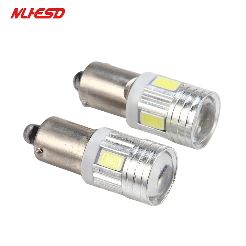 1 шт. BA9S T4W BAX9S H6W BAY9S H21W 5630 6SMD ксенон белый автомобиль клиновидные боковые зазора