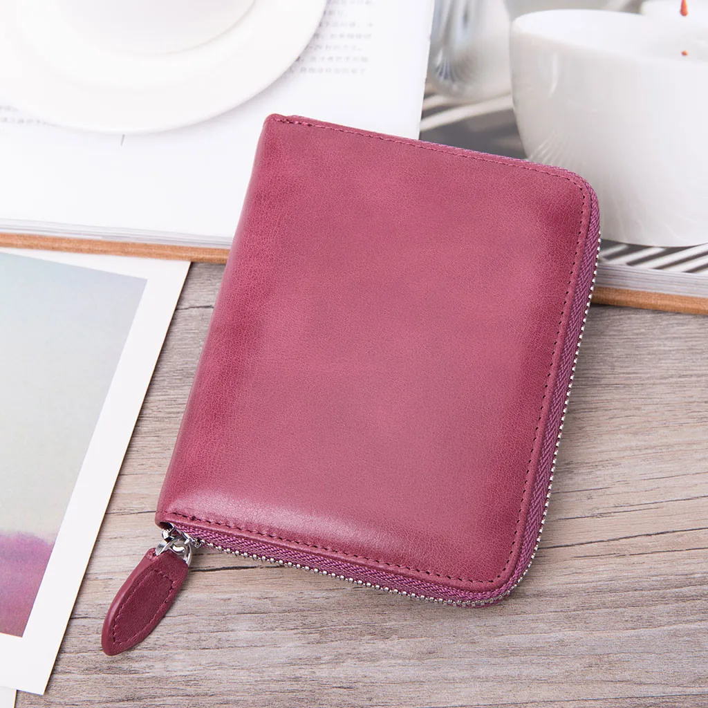 Carteras para mujeporte feuille бумажник Женский кожаный Противоугонный кошелек для карт держатель Мужской карты пакет 24 бит Si2