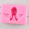 3D Angel Frame Silicone Mold Cupcake Topper Fondant Molds DIY Cake Decorating Tools Soap Clay Candy Chocolate Gumpaste Mould ► Photo 3/6